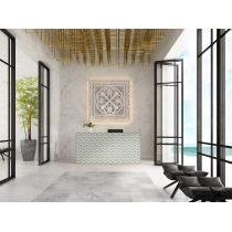 INTRIGUE - 12X14, GRAY/FAWN, POLISHED/MATTE